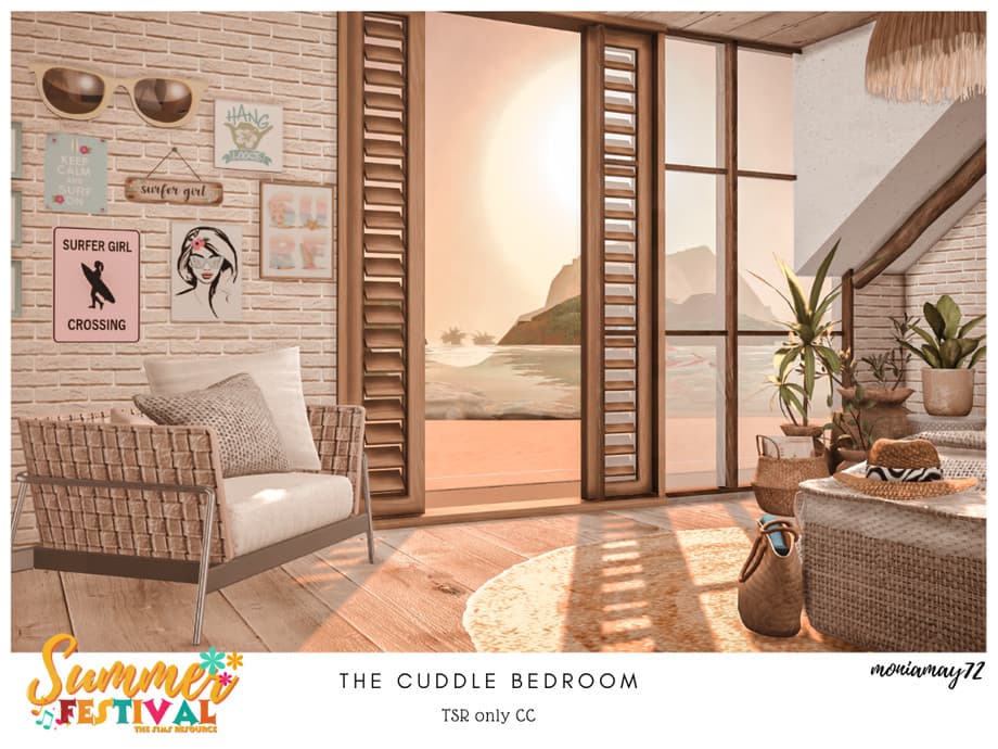 Галерея мода Спальня The Cuddle Bedroom CC (лот) #2